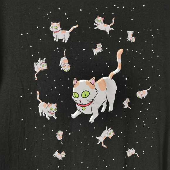 Rick and Morty Space Cats T-Shirt - Picture 1 of 4